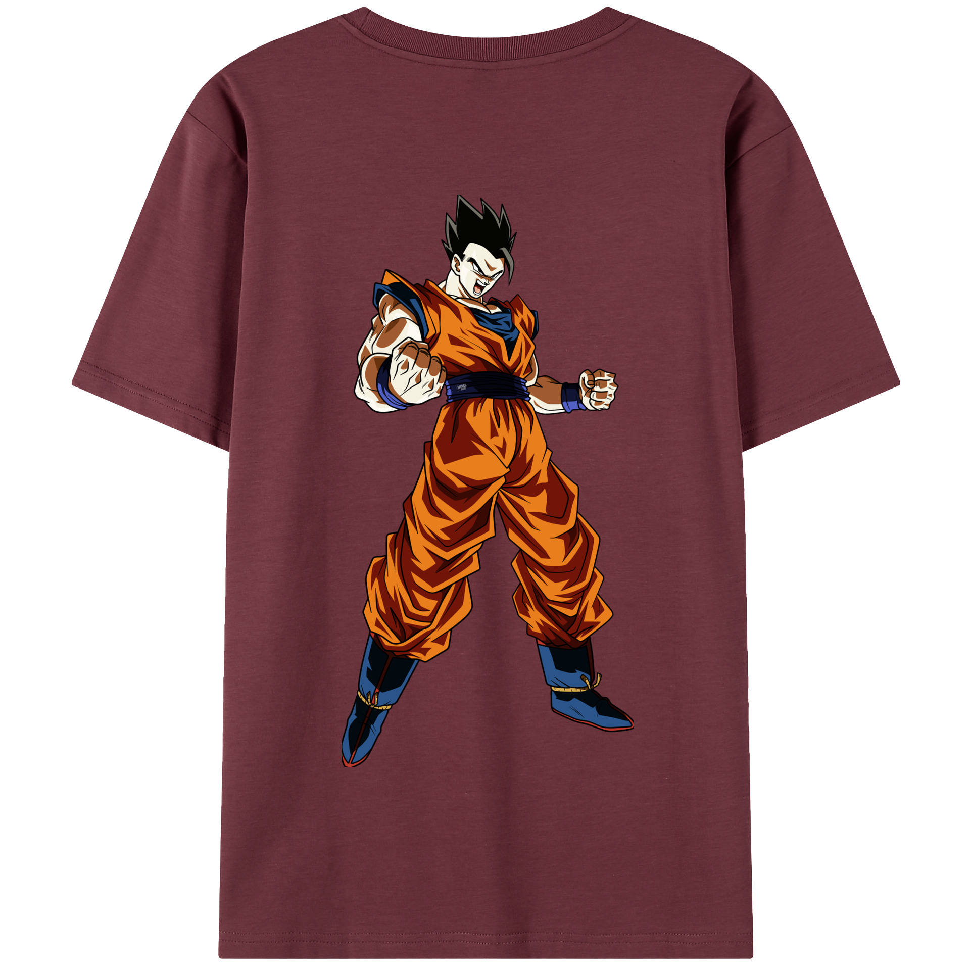 （画像用） ドラゴンボール 孫 悟飯（そんごはん）DRAGON BALL Son Gohan 綿100％半袖Tシャツ（背面プリント）